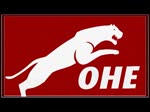 Umsetzen beladener Holzwagen vom Ladegleis auf das Hauptgleis mit dem Red Tiger der OHE.