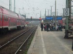 Einfahrt eines ODEG Zuges am 15.12.08 aus Forst/Lausitz .