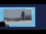 Ola Talent im Winter zwischen den Bahnhfen Blumenhagen und Strasburg (Uckermark), auf freier Strecke und bei einer Unterfhrung der A 20.