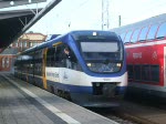 OLA80033 von Rostock Hbf.nach Gstrow kurz vor der Abfahrt im Rostocker Hbf.(25.01.09)