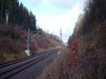 253 015-8 der Press brachte am 08.12.14 einen Holzzug nach Plauen/V oberer Bahnhof.