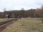 118 757-4 (Press) fuhr am 21.03.21 den zweiten Hackschnitzelzug von Ebersdorf-Friesau nach Saalfeld.