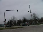 Leider kaum zu sehen, aber zu hren: Die Dauer zwischen Lichtsignal und Absenkung der Schranken dauert 40 Sekunden.