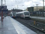 UBB24625 von Stralsund nach Swinoujscie Centrum(Polen)bei der Ausfahrt im Bahnhof Stralsund.(25.07.09)