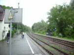 Ein und Abfahrt der Bodensee Oberschwaben Bahn aus Weienau in Richtung Aulendorf,aufgenommen um 19:26 am 16.06.2008