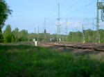 Ein Triebwagen der Vogtlandbahn (BR 642) durchfhrt Muldenstein in Richtung Bitterfeld.