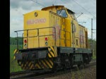 293 001-4 (Ex EBW Cargo V130.13) aber noch mit Logos der EBW fhrt Lz in Richtung Norden durch die Ausfahrt Eichenberg.