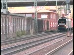 Der im Auftrag der EVB fahrende ES 64 U2-099 MRCE Taurus zog einen GZ durch den Bahnhof Hamburg-Harburg am 15.4