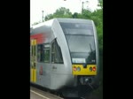 Der Mittgliche Verstrker Zug fr die Cantus Bahn zwischen Kassel und Eichenberg in Form des HLB GTW.