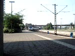 Ausfahrt des metronoms nach Uelzen aus Hamburg-Harburg (AHAR), gezogen von der ME 146-09. 08.06.07 Gru an den Tf fr das Fernlicht.