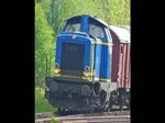 V 1354 der MWB ist ab 16.05.2010 auf dem Rckweg nach Lemgo aus Ilmenau kommend mit ihrem Sonderzug.