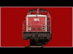 WFL Lok 6 auf dem Weg von Pasewalk-Ost zur Zuglaufmeldestelle Drögeheide, um von dort beladene Holzwagen abzuholen.