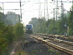 Der kleine TGV als Doppeltraktion aus Strasbourg nach Offenburg. Gefilmt am 30. Juli 2008 am Gleisdreieck Appenweier. Der Zug fährt gleich am Gleis 9 ein. Der Richtungsanzeiger zeigt  F  für Fernverkehr. (0:33 Minuten) 