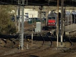 SNCF Sybic 26160 mit EC 90 Zürich - Brüssel Midi, verlässt den Bahnhof Mulhouse in Richtung Straßburg.  10.12.2013