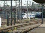 Einfahrt des TGV 549 aus Richtung Paris in den Bahnhof von Luxemburg am 01.07.08. 