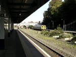 Ein Regionalzug aus Exemouth fhrt in Exeter Central ein