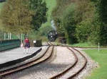 Dampflok #2 der Brecon Mountain Railway bei der Einfahrt in den Bahnhof Pontsticill, Wales, 15.9.2016    Die Lok wurde im Juli 1930 von den Baldwin Locomotive Works in Philadelphia als Nr.