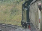 Viel Dampf und Rauch mit Lok #5541 der Dean Forest Railway bei der Ausfahrt in Norchard, 11.9.2016    Details zur Geschichte der Lok: http://www.dfrsociety.org/5541-2-2/