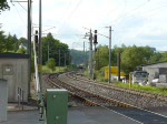 Museums Dieseltriebzug  Westwaggon  durchfährt am 25.05.08 die Haltestelle in Wilwerwiltz.