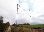 Bahnstrecke Luxemburg-Esch-Pétange-Athus. RE Luxemburg-Athus: Dosto Steuerwagen 005 mit 4 Dostos geschoben von der CFL 4020 von Belval-Lycée nach Belval-Rédange. 06.11.14