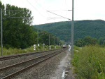 Am 11.07.09 fhrt Lok 4014 mit neuer Werbung und ihrem Zug in Richtung Luxemburg, in der nhe von Erpeldange an mir vorbei.