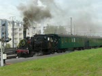 Auch in Luxemburg hat die Dampfsaison wieder begonnen, ab dem 1. Mai  bis zum letzten Sonntag im September, pendelt auf der Museumsbahn des  Train 1900  jeden Sonntagnachmittag zwischen Petingen und dem Fond de Gras eine Dampflok hin und zurck. Hier zu sehen eine T3 bei Ihrer Abfahrt in Petingen am 1.05.2010  