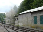 Museumslok  ANNA N9  des  Train 1900  bei der Ausfahrt aus dem Bahnhof Fond de Gras fhrt in Richtung Bois de Rodange an mir vorbei.