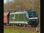 185 567-5 der MRCE fhrt fr CFL Cargo. Hier mit einem Ganzzug in Richtung Sden bei Hermannspiegel im Haunetal. Aufgenommen am 06.04.2010.