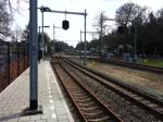 Ein Sprinter SGMm hält im Bahnhof Baarn kommend aus Amersfoort im richtung Hilversum
26-02-2014