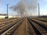 Das war am Samstag den 13.12.2008 bei der Scheinanfahrt im Bahnhofsgelnde von St.Peter-Seitenstetten. Die Dampfok Baureihe 310.23 zog einen Sonderzug des Heizhaus Strasshof von Wien Westbahnhof nach Linz Hauptbahnhof.