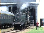 DT1 07 am Sonntag den 3.8.2008 im Heizhaus Eisenbahnmuseum Strasshof oder 1.SEK bei einer seiner Fhrerstandsmitfahrten.