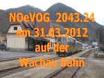 NÖVOG 2043.24 am 31.03.2012 auf der Wachaubahn.