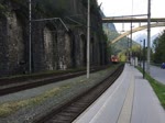 1116 091 & 1116 264 durchfahren gemeinsam den Bahnhof Imst-Pitztal mit einem Kontainerzug richtung Wien.