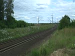 EN57 1265 nach Rzepin am 21.07.2012 bei Boczw.
