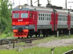 Einfahrt von ЭР2T (ER2T) 7161 auf Gleis 3 in den Bahnhof Царское Село (Zarskoje Selo), bei St. Petersburg, 27.8.17