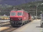 Als die Re 4/4 IV noch bei der SBB waren, rangierte die 10103 am 6. September 1993 in Brig. (Eine Video-8 Aufnahme).