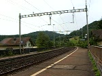 Re 4/4  mit einem IR nach Zrich Hauptbahnhof, Villnachern 17. Juni. 2007