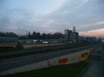 IC 2000 auf der NBS bei Roggwil Wynau, man hrt sehr gut den grossen Luftwiderstand des Doppelstocksteuerwagens.