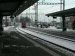 Einfahrt eines IR nach Zrich am 20.12.09 in Sargans.