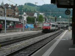 Einfahrt des IC in St. Gallen.