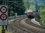IC mit 5 min. Versptung in SG.