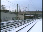 Eine 482 der SBB fuhr mit einem Container-GZ durch den Bahnhof HH-Harburg gesehen am 21.12.09.