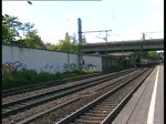 Durchfahrt eines SBB Cargo Re 482 Doppel mit einem Gterzug durch den Bahnhof Hamburg-Harburg am 29.5.