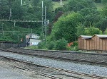 Ae 6/6 mit einem langen Gterzug bei Schinznach Dorf am 12.7.07 nebenbei schleppte sie noch eine Bm 4/4 mit.