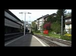 Ausfahrt des SOB  Voralpen-Express  am 29.4.2012 in Herisau.