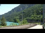 InterCity Interlaken Ost - Spiez - Bern - Basel bei der Durchfahrt in Drligen am Thunersee am 17.6.2013