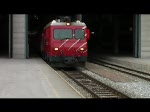 Ein Personen- und Gterzug Richtung Brig. Gefilmt im Bahnhof Zermatt am Abend des 6. August 2005 in 16:9 - sorry fr die schwarzen Balken.