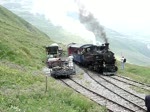 Dampflok 4 der DFB bei der Einfahrt am Furkapass