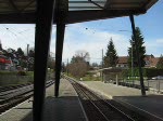 S 18  Forchbahn  Regionalzug Be 4/6 in 3- Facher Ausfhrung bei der Einfahrt in Esslingen am 30.03.08