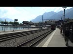 Schweiz 2012 - Einfahrt eines IR am 17.6.2012 in Brienz. Zuglok ist eine De 4/4.